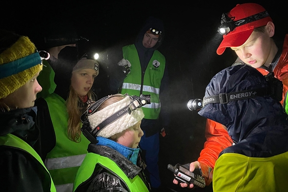 Ungdommer i RØFF på øvelse