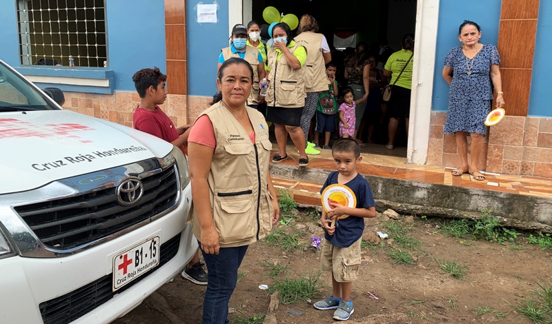 Røde Kors helsearbeidere i Honduras