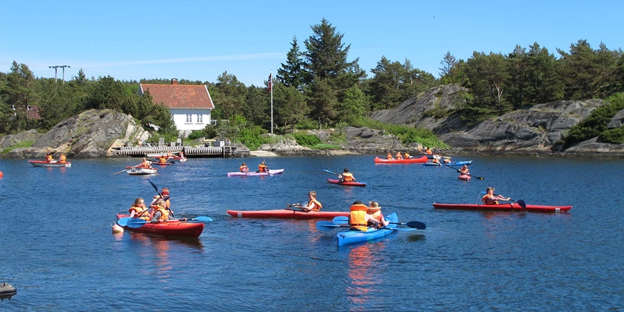 Vann, fjord, kanopadling