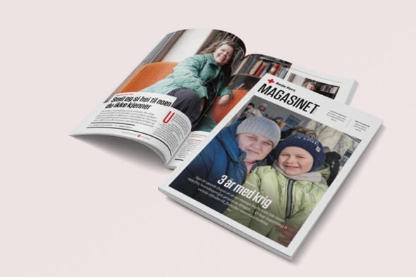 Forsiden av Røde Kors-magasinet