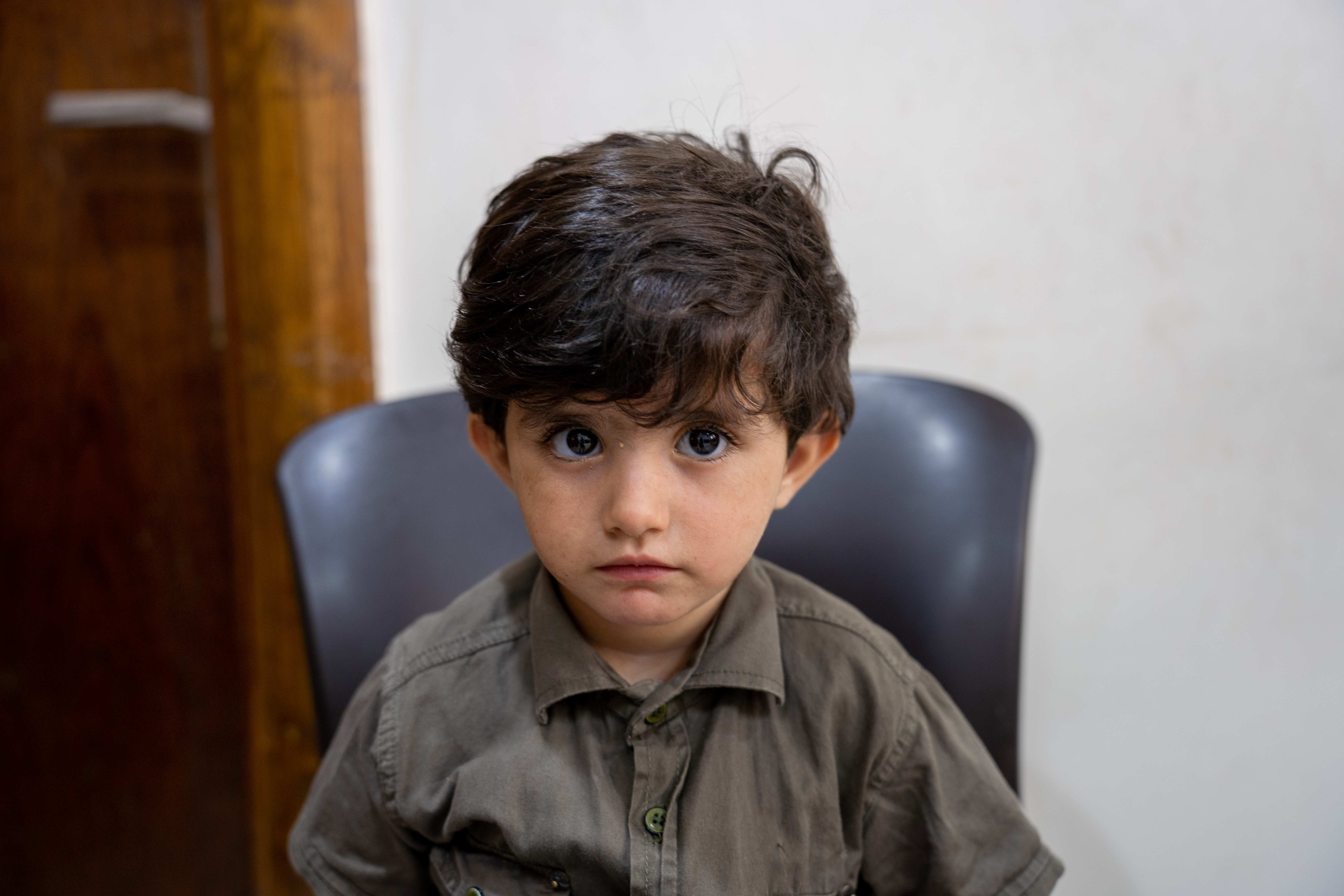 Bilde av gutt fra Aleppo i Syria