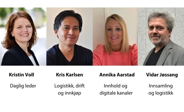 Bilde av personene som jobber i tøyinnsamlingen til Røde Kors