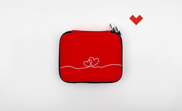 Bilde av rødt skrin