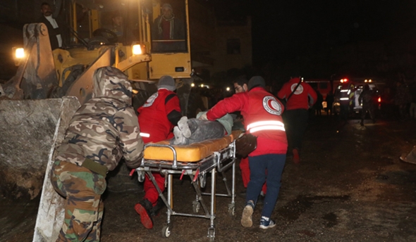 Hjelpearbeid i Syria etter jordskjelvet