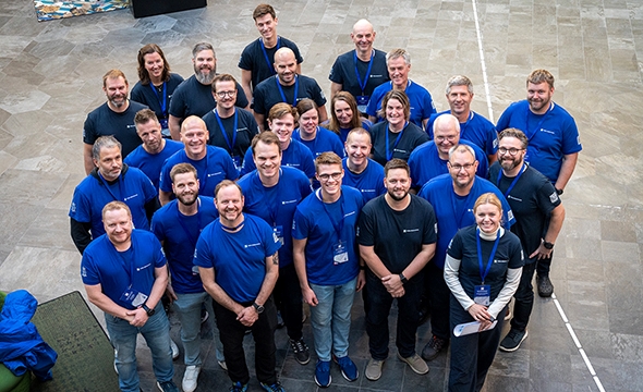 gruppe med veiledere