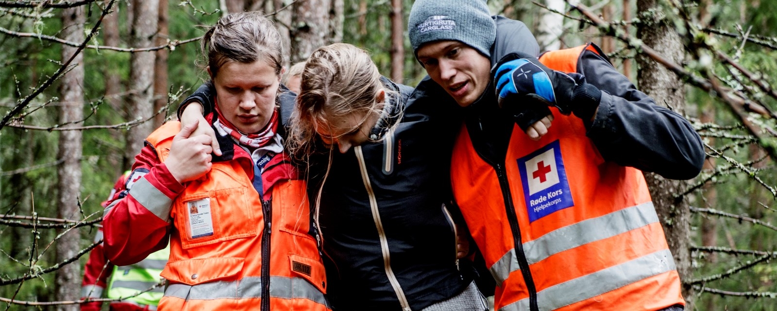 Kvinne reddes av hjelpekorpset