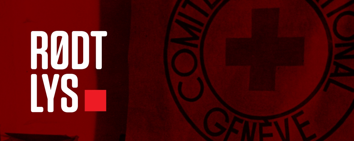 Bilde av røde kors flagg  og tekst